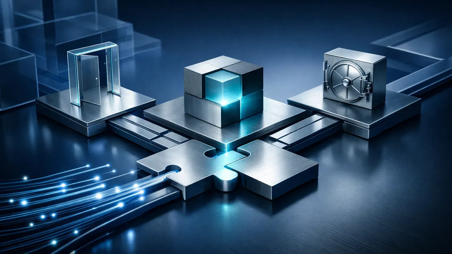 Editorial illustration: What to consider before building a bespoke AI solution